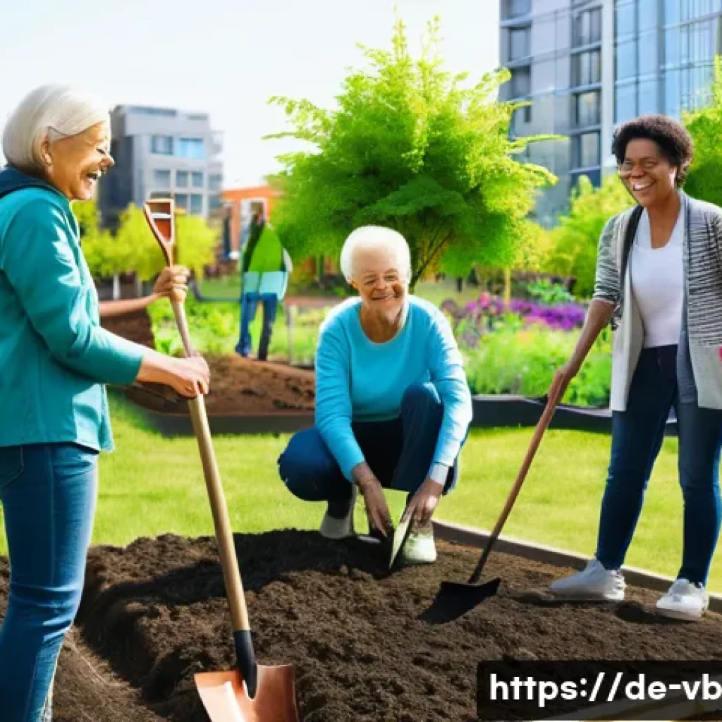 기후 난민 대책을 위한 시민참여 방안 - **Prompt 1: Community Greening Initiative**
"A vibrant, wide-angle shot of a diverse group of pe...